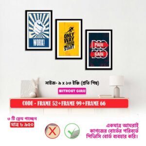 ৩ পিস ফ্রেম ৫২+৯৯+৬৬