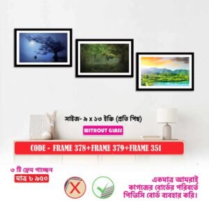 ৩ পিস ফ্রেম ৩৭৮+৩৭৯+৩৫১