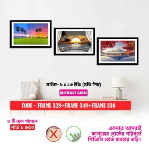 ৩ পিস ফ্রেম ৩২৮+৩৪৮+৩৩৬